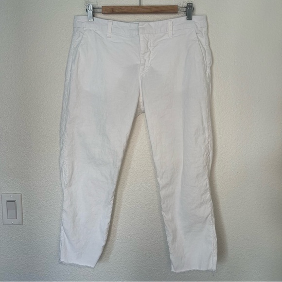 Frank & Eileen Linen Blend Wicklow pants white 10 - Picture 1 of 13